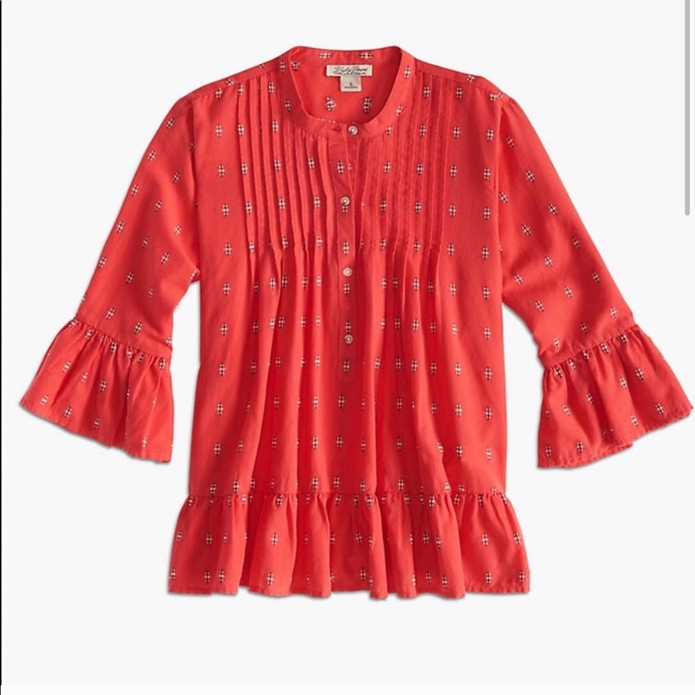 Lucky Brand 3/4 sleeve peplum top